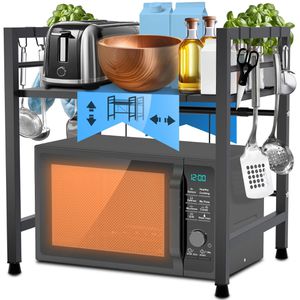 Küchenregal CLP Marana 324366, schwarz