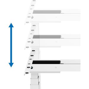Produktbild für Schreibtischgestell LogiLink EO0051W, weiß, 3 Memoryspeicher