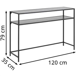 Produktbild für Konsolentisch AC-Design Seaford, schwarz