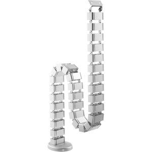 Kabelführung InLine 59996B, zum Anschrauben, silber