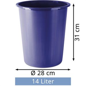 Produktbild für Papierkorb DONAU D305-10, blau