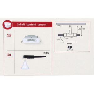 Produktbild für LED-Einbaustrahler Paulmann Nova, warmweiß