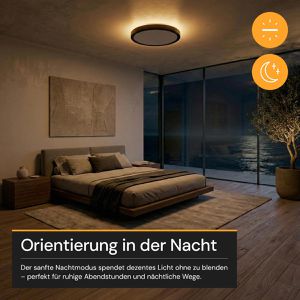 Produktbild für LED-Panel Enovalite ELED300218, schwarz, Ø 50 cm