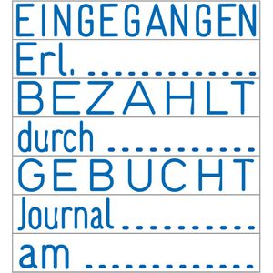 Produktbild für Datumstempel Trodat Professional 5430/L,rot/blau,selbstfärbend
