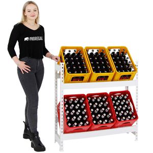 Produktbild für Getränkekistenregal PROREGAL Camel, für 6 Kisten