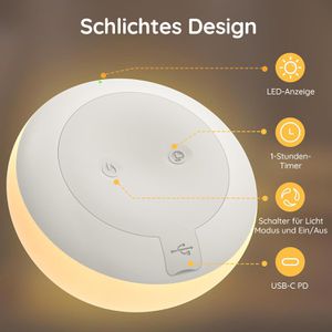 Produktbild für Nachtlicht Jolywell JW-CL003 LED, mit Akku