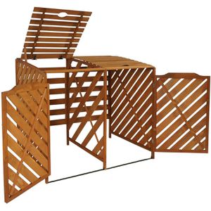 Produktbild für Mülltonnenbox Mendler HWC-J44 XL, Holz