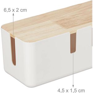 Produktbild für Kabelbox Relaxdays 10041602w, aus Kunststoff