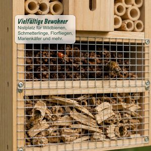 Produktbild für Insektenhotel Relaxdays 10052301, zum Aufhängen, aus Holz