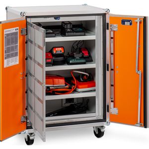 Produktbild für Akku-Ladeschrank CEMO Premium Plus 8/10, mit 18 Steckdosen