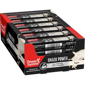 Power-System Proteinriegel Snack Power, Yogurt, je 45g, 24 Riegel