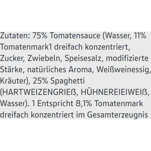 Produktbild für Fertiggericht Gut&amp;Günstig Spaghetti in Tomatensauce