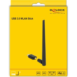 Produktbild für WLAN-Adapter DeLock 12535, USB 3.0