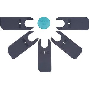 Produktbild für Fugenglätter Wolfcraft 4332000, Fächerset 5-teilig