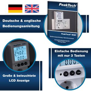 Produktbild für Energiekostenmessgerät PeakTech P 9037