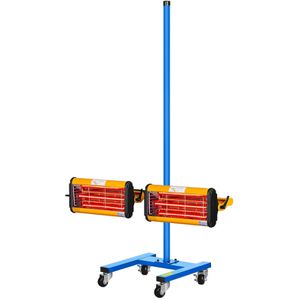 Produktbild für Infrarot-Lacktrockner MSW IR-DRYER2000.2, mit 2 Leuchtröhren