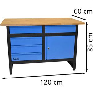Produktbild für Werkbank Güde GW 5/1, 40473, blau