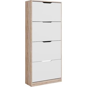 Produktbild für Schuhschrank Vicco Luca, sonoma eiche / weiß