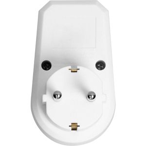 Produktbild für Steckdosenadapter Orno AE-13188, weiß, mit Schalter