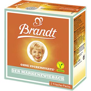 Zwieback Brandt Markenzwieback ohne Zuckerzusatz, laktosefrei