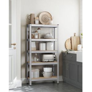 Produktbild für Schwerlastregal Songmics 5 Holzböden