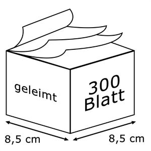 Produktbild für Zettelklotz D.RECT 110103, geleimt
