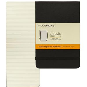 Produktbild für Notizblock Moleskine Reporter, Pocket, schwarz, A6