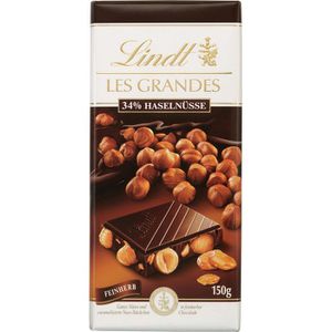 Tafelschokolade Lindt Les Grandes 34% Haselnüsse