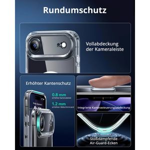 Produktbild für Handyhülle ESR Classic Hybrid HaloLock, MagSafe, transparent