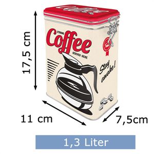 Produktbild für Kaffeedose Nostalgic-Art Strong Coffee, aus Metall
