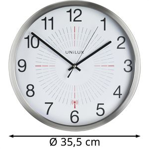 Produktbild für Wanduhr Unilux Outdoor, Aluminium, analog, Funkuhr