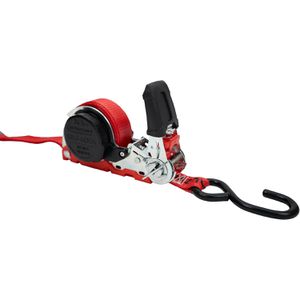 Produktbild für Spanngurt Dolezych DoMatik 25, rot, mit S-Haken &amp; Ratsche