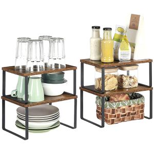 Küchenregal Songmics KCS020X01, braun, 4er Set