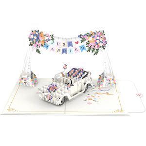 Produktbild für Hochzeitskarte papercrush Hochzeitsauto - Just married