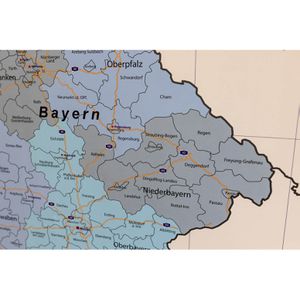 Produktbild für Deutschlandkarte GeoMetro Verwaltungskarte, rahmenlos