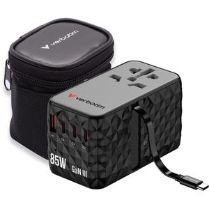 Produktbild für Reiseadapter Verbatim Charge n Travel-02 GaN 85W