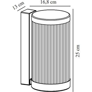 Produktbild für Wandleuchte Nordlux Coupar, aus Aluminium, für außen (IP54)
