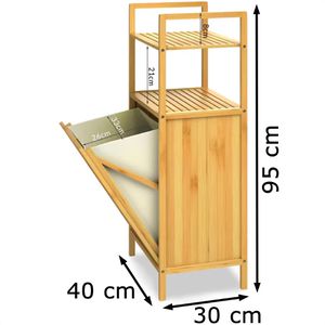 Produktbild für Badregal CASARIA 107938, aus Bambus, braun