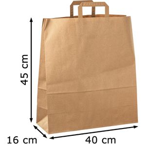 Produktbild für Papiertüten Topcraft braun