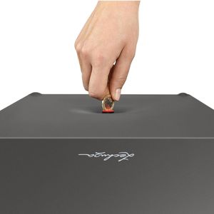 Produktbild für Übertopf Lechuza CANTO Premium 40 high, anthrazit, 40x76x40 cm