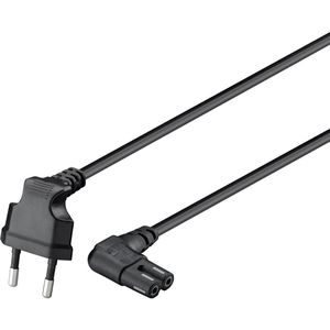 Produktbild für Netzkabel Goobay 56588, 2-polig, 0,5 m, schwarz