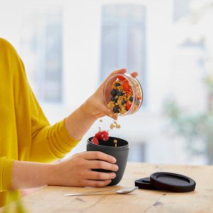 Produktbild für Müslibecher Mepal Lunchpot Ellipse Nordic black