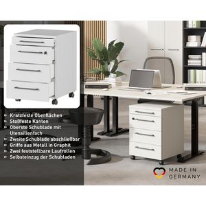Produktbild für Rollcontainer Germania Agenda 4239-69, aus Holz, lichtgrau