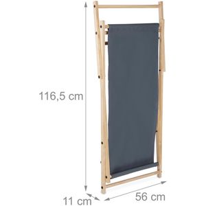 Produktbild für Campingstuhl Relaxdays anthrazit, bis 120 kg