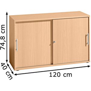 Produktbild für Schiebetürenschrank Hammerbacher B-Serie, Holz