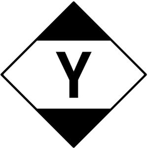 Gefahrgutaufkleber Boxlab Gefahrzettel, LQ Y