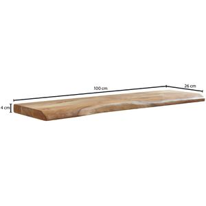 Produktbild für Wandregal Wohnling WL6.514, akazie
