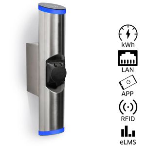 Produktbild für Wallbox Hesotec electrify eBox sr10 Smart, Edelstahl