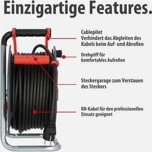 Produktbild für Kabeltrommel Brennenstuhl Professional 300KU, 40m