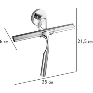 Produktbild für Duschabzieher Wenko Vacuum-Loc, aus Metall, verchromt